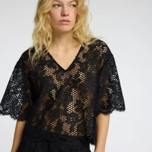 Selected Femme Milly cropped lace top