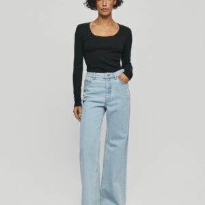 MSCH Solia Ada wide leg light blue denim jeans
