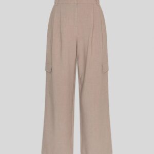 MSCH Zeta wide tailored combat taupe pants